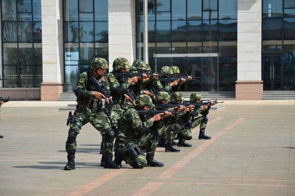 越南海警访问团到海南海警训练基地参观交流