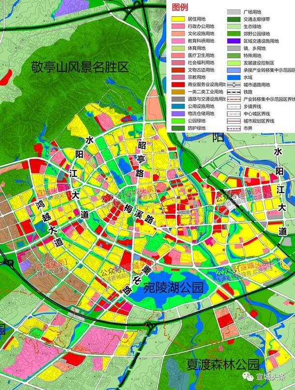 未来居住类将主要集中在鸿越大道两侧,老飞彩附近,中央公园南侧及宛