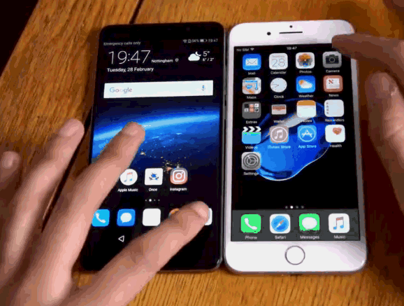 华为mate 9与ip7 plus谁的系统更流畅?