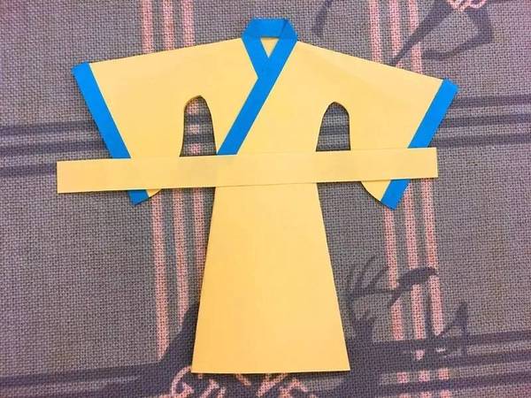 【汉服手工】史上最简单的纸汉服曲裾diy制作教程