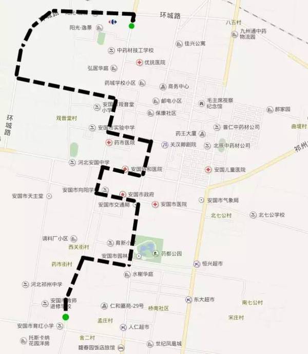 规划调整了市内公交线路,并于2017年5月16日开始试运营801路,802路