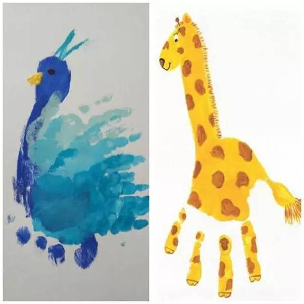 【创意作画】孩子们的手掌和脚掌,绘出神奇的画面