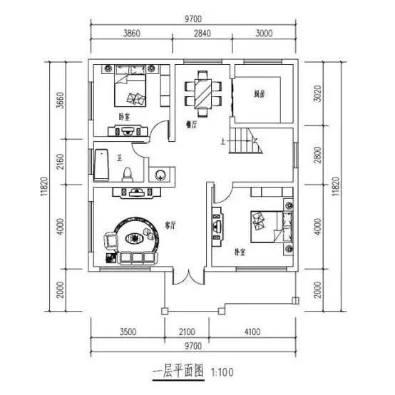 10x12米只要30万就能建成的农村别墅