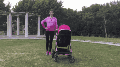 带娃健身两不误,get婴儿推车健身招式