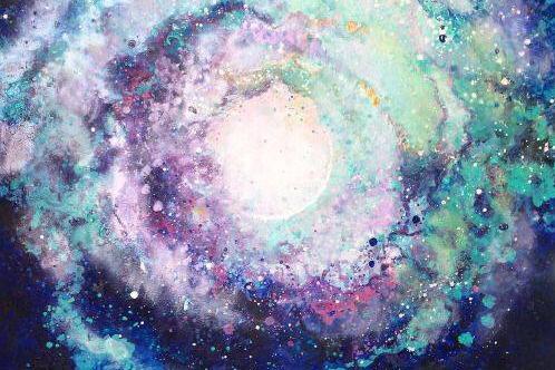 人美画更美,看美女画家笔下的浩瀚星空