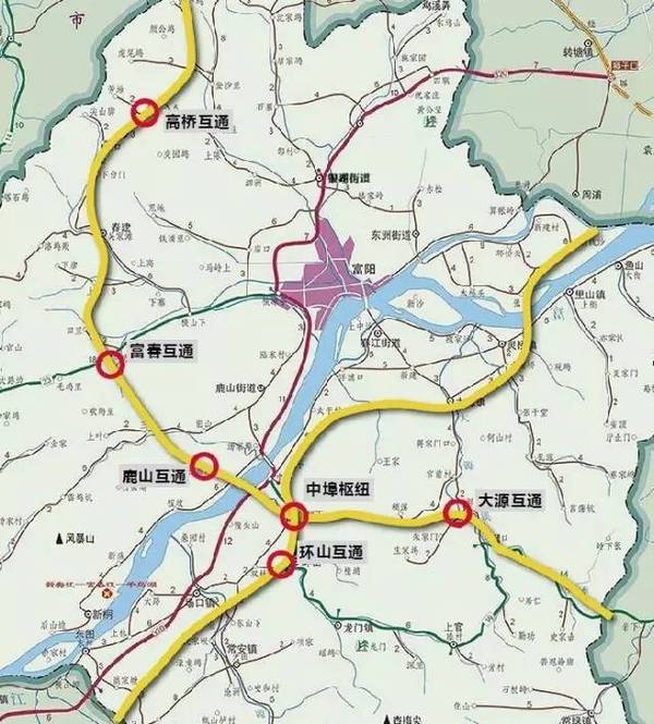 杭州绕城高速公路西复线示意图