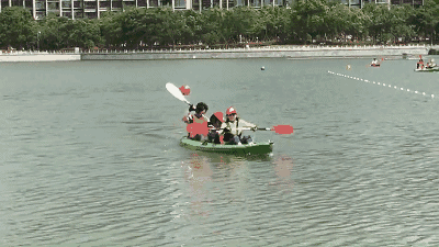 2017年嘉定区业余联赛南翔镇皮划艇比赛在一片欢声笑语中开始啦~比赛