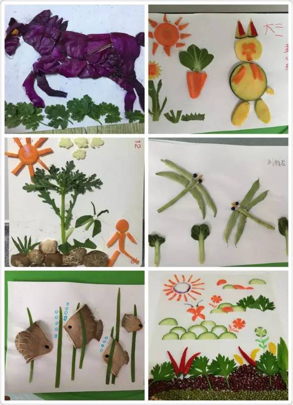 幼儿园——蔬菜粘贴画
