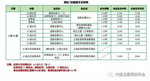 会议期间酒店摆渡车安排表