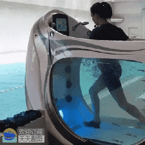 【3】水中跑步机,更大阻      