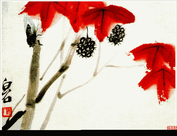 会动的国画,简直美翻了