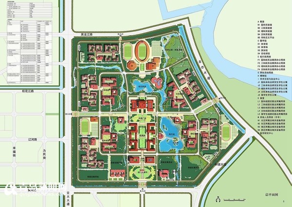 总平面图 据悉,2016年12月9日,青岛大学公布在胶州市建立新校区,胶州