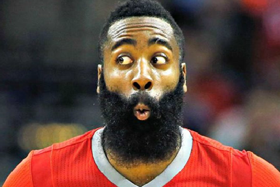 简直笑尿了!哈登见到