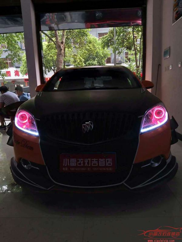 别克英朗车灯改装案例