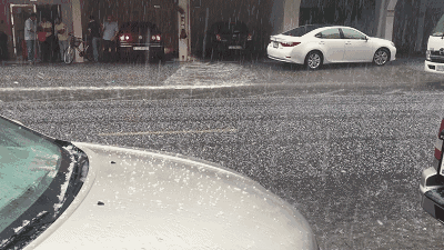 闪电!雨雪!冰雹!今天昌吉人过得跌宕起伏!