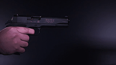 这个子弹有问题,应该是用来表演的吧