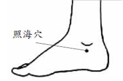 如何补水:按照海穴 位置:照海穴位于内踝尖下方凹陷处.
