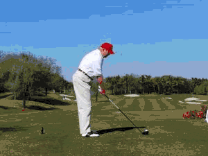 总统很忙,上任百天打19次高尔夫