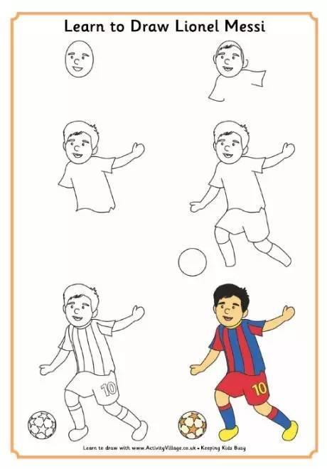 儿童简笔画:运动员们来啦!让小孩子更熟悉他们吧
