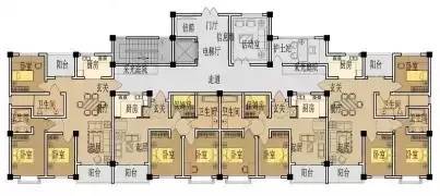 vip院落型养老户型: 六.