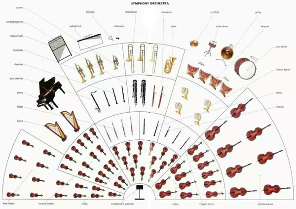 交响乐团的乐器布局有什么讲究?
