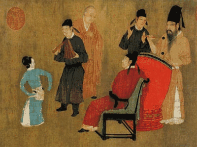 除此之外,故宫博物院还贴出了一系列《雍正行乐图》的动态图,导致