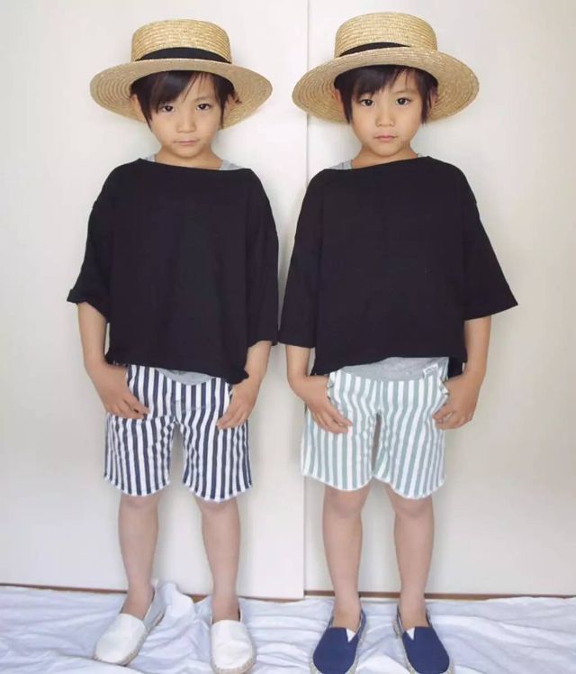 红透ins的日本6岁双胞胎小正太,比你男朋友还会穿?