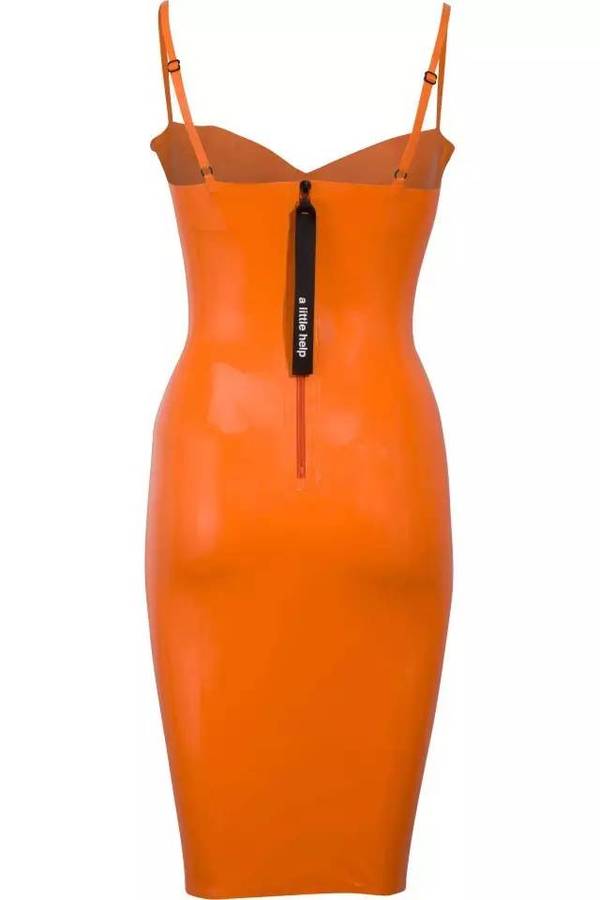 exclusive latex bustier dress