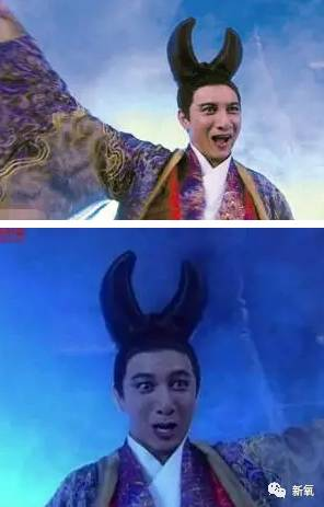 吴奇隆的黑山老妖,头上两个大触角有点烧心.