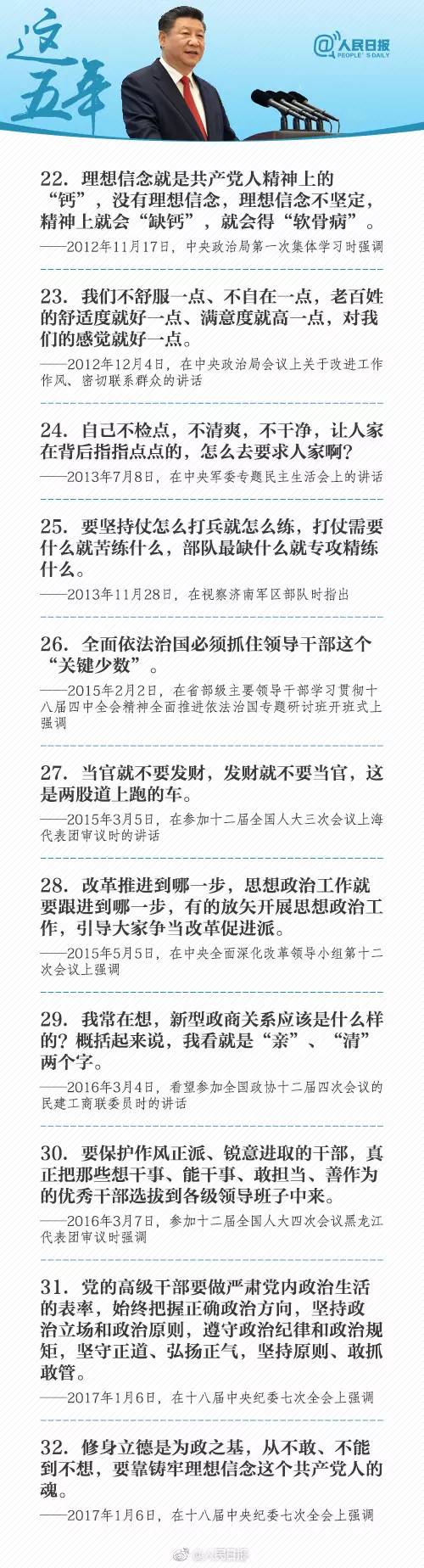 划重点!习近平治国理政100个金句,读懂十八大以来这五年