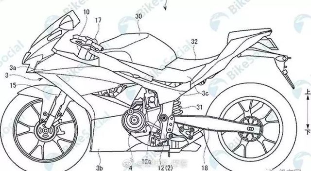 铃木300cc高性能运动仿赛车型曝光!对标本田C