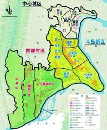 小圖九龍坡功能區分佈圖