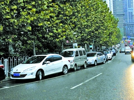 重庆路内停车图片