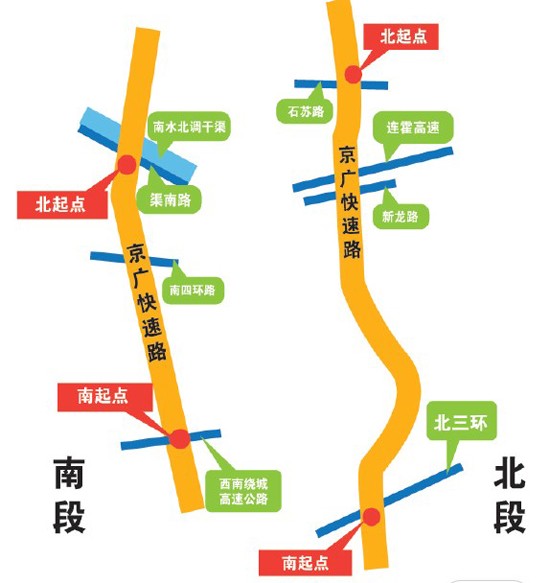 京广高速公路全线地图图片