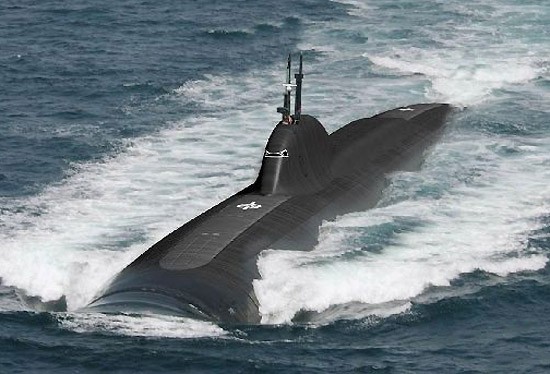 中国新型四代核潜艇曝光超导潜艇快过鱼雷