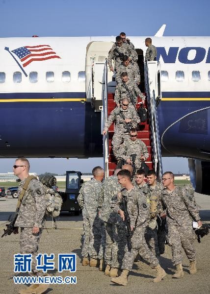 2010年8月28日,在美国首都华盛顿附近的安德鲁斯空军基地,从伊拉克
