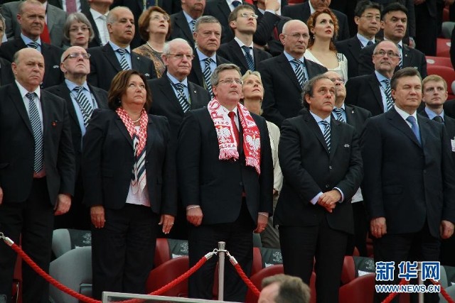 欧洲杯看台上的大腕(组图)