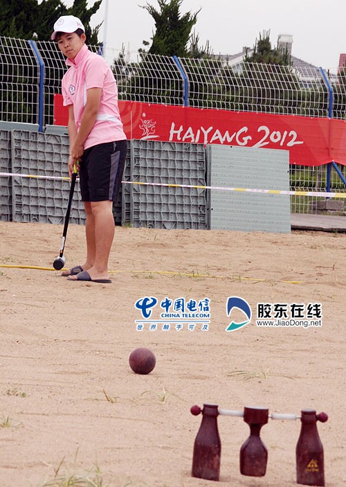 海阳亚沙会沙滩木球开赛