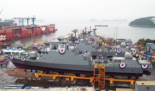 韩国导弹艇图片