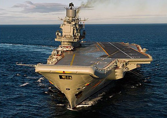 俄罗斯海军库兹涅佐夫号航母 图片:俄罗斯国防部