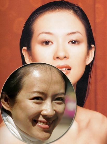 苍井空刘亦菲等女星素颜惊悚照 你hold住了吗(组图)