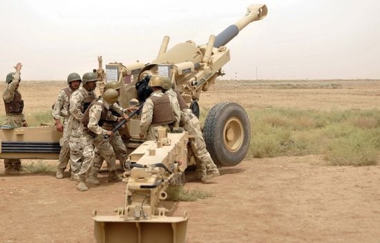 资料图:伊拉克政府军装备的美制m198型155毫米榴弹炮
