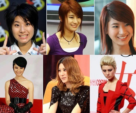 超女疑集体整容 周笔畅变美艳女 纪敏佳成俏佳人(组图)