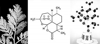 为青蒿素的化学结构