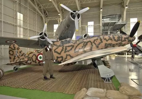 图30 二战意大利空军装备的mc-205"猎犬"战斗机,优美流畅的线型体现了