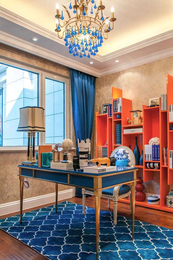 中世纪贵族蓝演绎美式优雅!