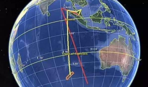 马航mh370飞行路线图图片