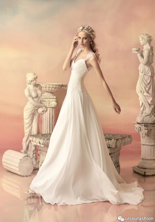 美丽的女神 经典复古的希腊风格婚纱