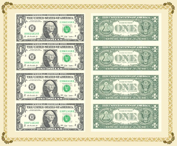 外币连体钞投资分析:浅谈1美元50连体钞