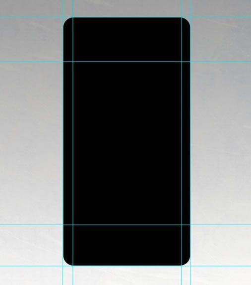 step   画一个圆角矩形,圆角为27,颜色为黑色.